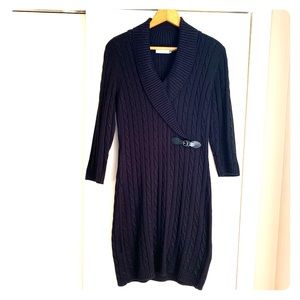 Calvin Klein Black Sweater Dress